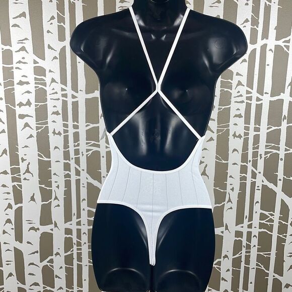 NWT $48 Free People Halter Neck Body Suit XS S - Picture 3 of 7